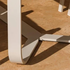 Table De Jardin|Salon De Jardin|MOBELLIA Table de jardin rectangulaire en aluminium 10 places (240 x 100 cm) Long Beach cendré Blanc