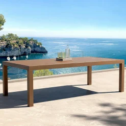 Table De Jardin|Salon De Jardin|MOBELLIA Table de jardin rectangulaire aluminium 10 places (240 x 120 cm) Murano Bronze