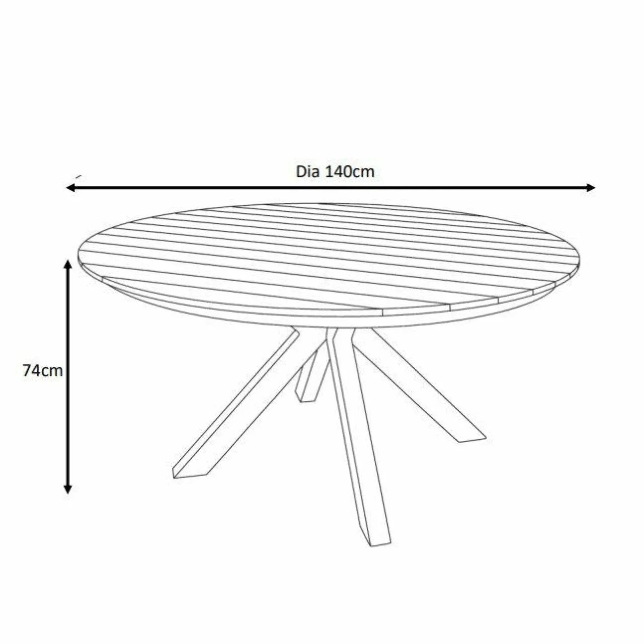 Table De Jardin|Salon De Jardin|MOBELLIA Table de jardin ronde en aluminium et bois teck 8 places (D140 cm) Bali Blanc