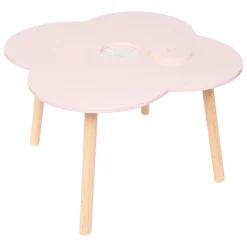 Petit Meuble Enfant|Atmosphera cru017dateur d'intu017drieur for kids Table enfant bois (40 cm) Douceur Fleur Rose