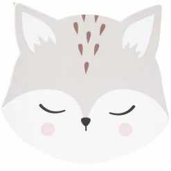 Petit Meuble Enfant|Atmosphera createur d'interieur for kids Table enfant bois (H43 cm) Douceur Renard he Blanc