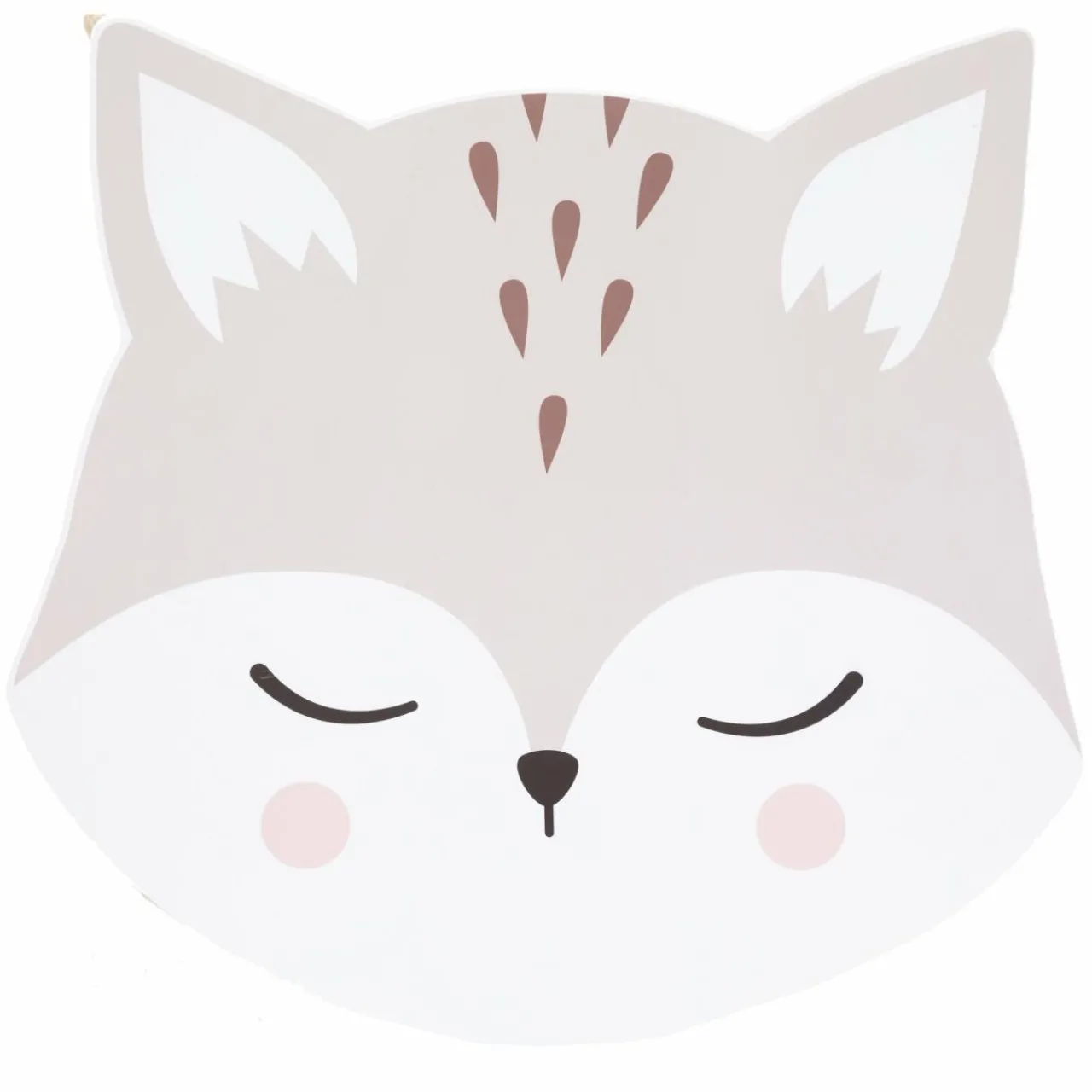 Petit Meuble Enfant|Atmosphera createur d'interieur for kids Table enfant bois (H43 cm) Douceur Renard he Blanc