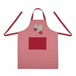 Accessoire Cuisine|LOVELY CASA Tablier de cuisine avec poche Marianne Rouge