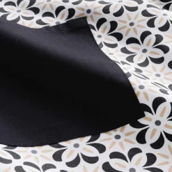 Accessoire Cuisine|douceur d'intu017drieur Tablier de cuisine coton avec poche (60 x 84 cm) Solaris Noir