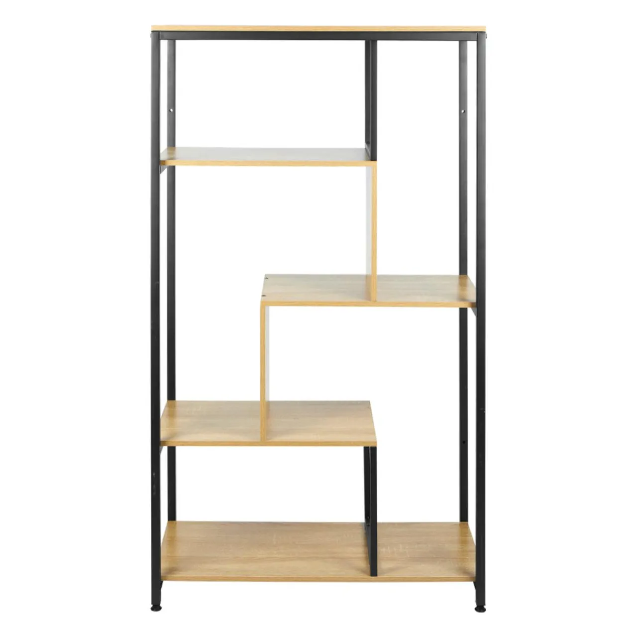 Etagère, Meuble Modulable|OSTARIA Étagère 4 niveaux bois et métal (H130 cm) Anny e Noir