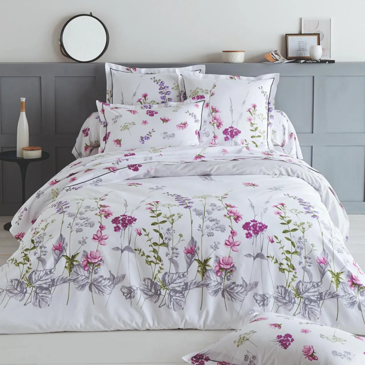 Taie D'Oreiller, Traversin|TRADI LINGE Taie de traversin coton (L200 cm) Pretty he Blanc