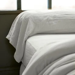 Taie D'Oreiller, Traversin|EMINZA Taie de traversin gaze de coton (L185 cm) Gaïa Gris nuage Gris clair