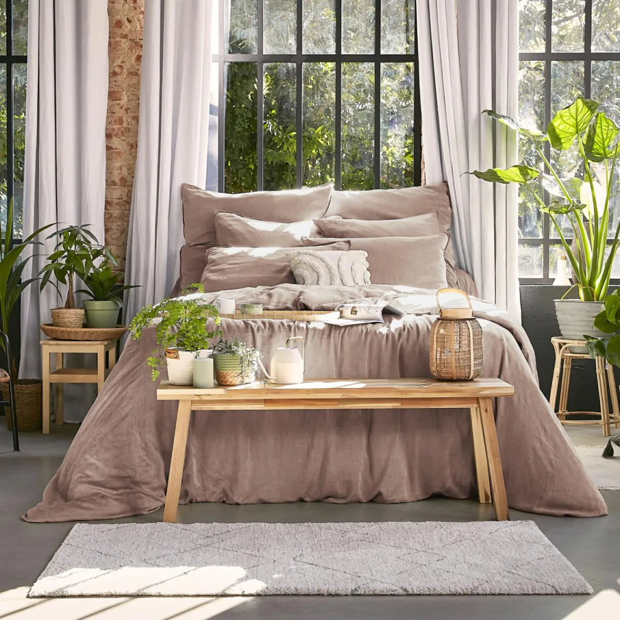 Taie D'Oreiller, Traversin|EMINZA Taie de traversin lyocell Tencel™ lavé (27 x 185 cm) Olivia blush Rose