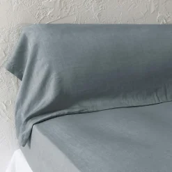 Taie D'Oreiller, Traversin|EMINZA Taie de traversin lyocell Tencel™ lavé (27 x 185 cm) Olivia stone Bleu