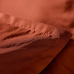 Taie D'Oreiller, Traversin|EMINZA Taie de traversin percale de coton (L185 cm) Cali Terracotta