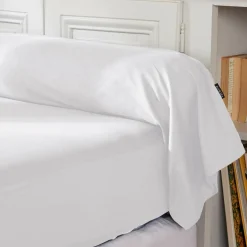 Taie D'Oreiller, Traversin|EMINZA Taie de traversin percale de coton (L185 cm) Cali Blanc