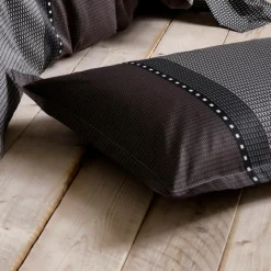 Taie D'Oreiller, Traversin|TRADI LINGE Taie de traversin satin de coton (L200 cm) Enzo e Noir