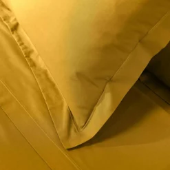 Taie D'Oreiller, Traversin|DOUCEUR D'INTERIEUR Taie d'oreiller carrée coton bio (63 x 63 cm) Biolina Jaune ocre