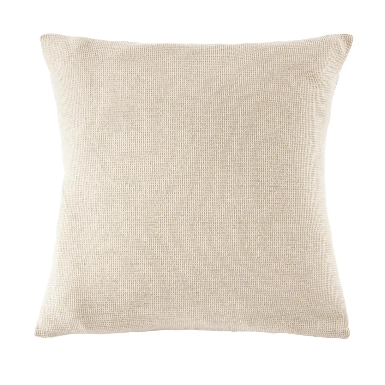 Taie D'Oreiller, Traversin|EMINZA Taie d'oreiller carrée coton nid d'abeille (60 x 60 cm) Eva Beige