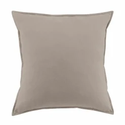 Taie D'Oreiller, Traversin|EMINZA Taie d'oreiller carrée flanelle de coton (80 x 80 cm) Nina Ficelle