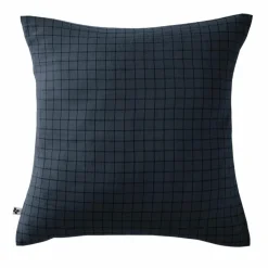 Taie D'Oreiller, Traversin|EMINZA Taie d'oreiller carrée gaze de coton (60 x 60 cm) Gaïa Mix Bleu nuit