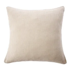 Taie D'Oreiller, Traversin|EMINZA Taie d'oreiller Carrée gaze de coton (60 x 60 cm) Gaïa rayures Ficelle Rayure Ficelle