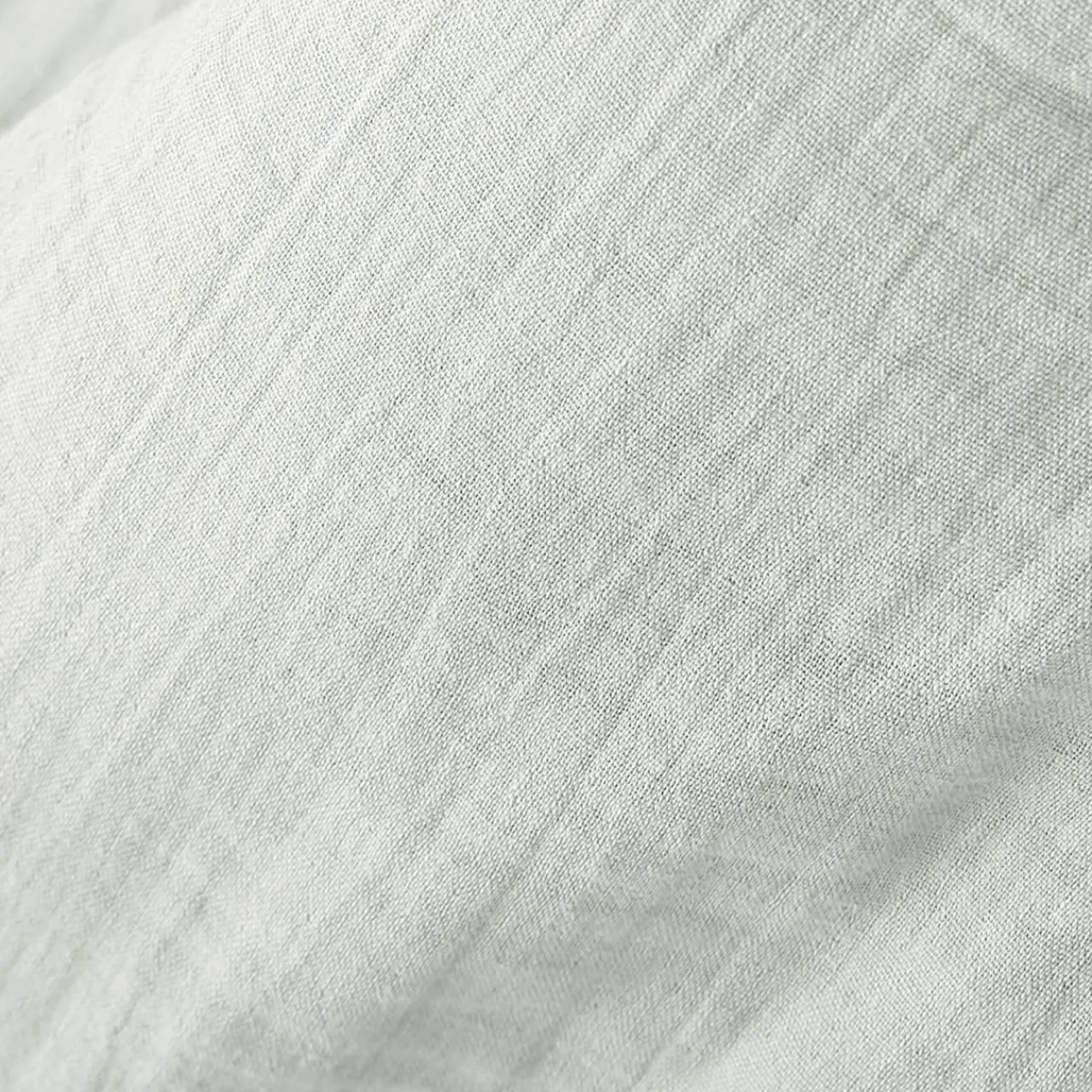 Taie D'Oreiller, Traversin|EMINZA Taie d'oreiller carrée gaze de coton (80 x 80 cm) Gaïa Gris nuage Gris clair