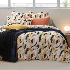 Taie D'Oreiller, Traversin|EMINZA Taie d'oreiller carrée gaze de coton (60 x 60 cm) Mathilda Multicolore