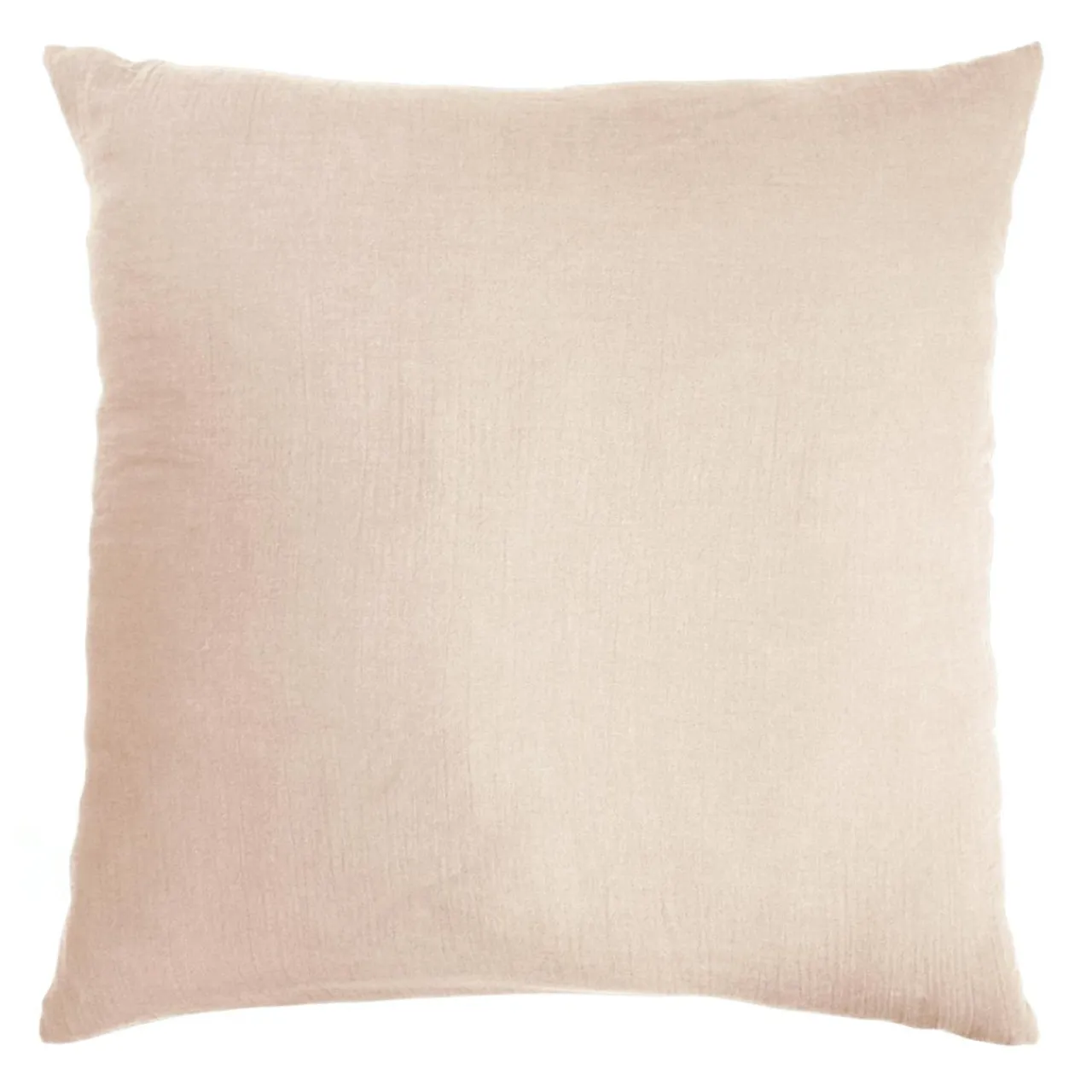 Taie D'Oreiller, Traversin|EMINZA Taie d'oreiller carrée gaze de coton (60 x 60 cm) Gaïa Rose poudré