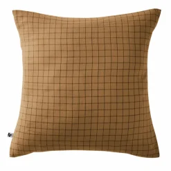 Taie D'Oreiller, Traversin|EMINZA Taie d'oreiller carrée gaze de coton (60 x 60 cm) Gaïa Mix Camel