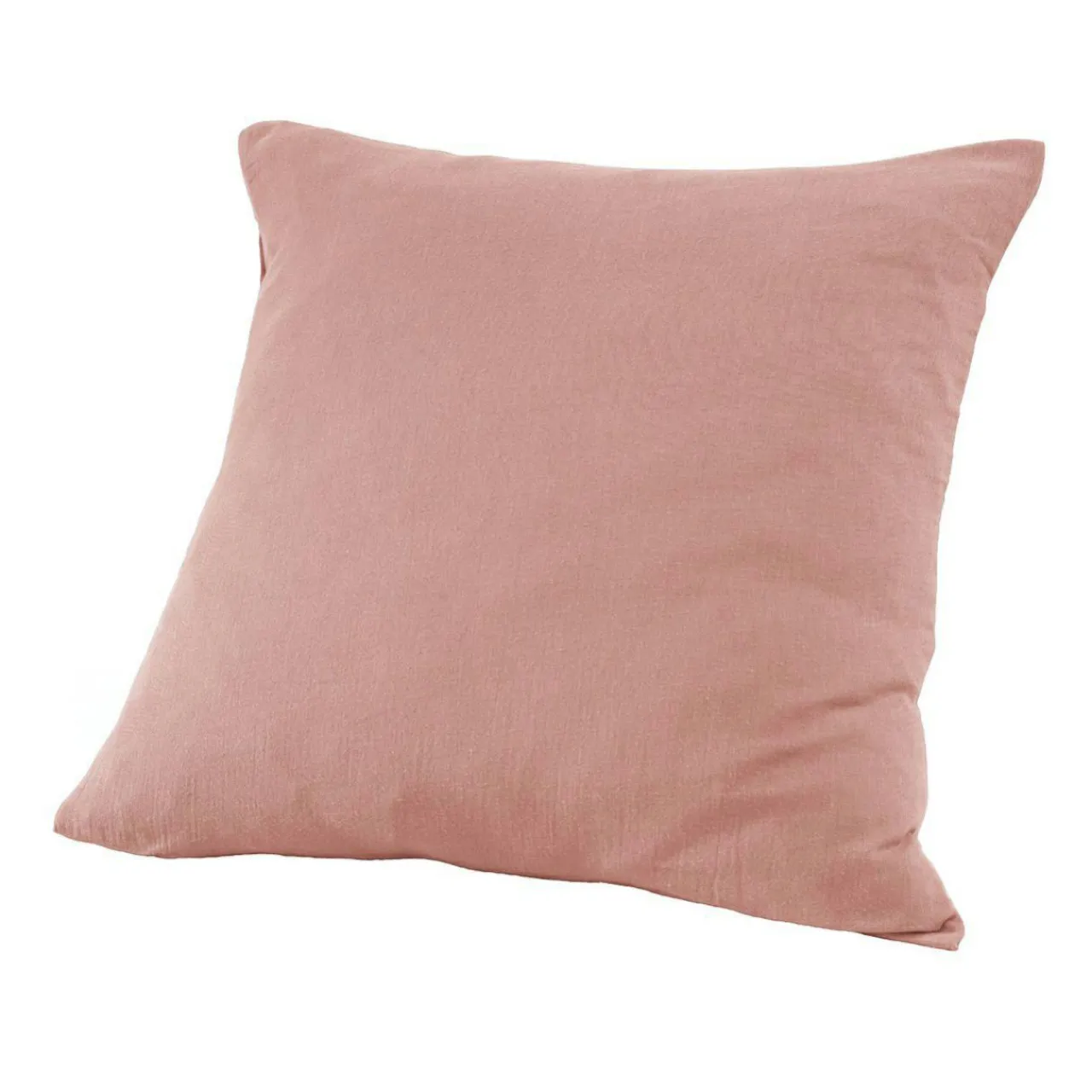 Taie D'Oreiller, Traversin|EMINZA Taie d'oreiller carrée gaze de coton (60 x 60 cm) Gaïa Rose Pêche