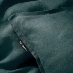 Taie D'Oreiller, Traversin|EMINZA Taie d'oreiller carrée lin lavé (60 x 60 cm) Louise Gris ardoise