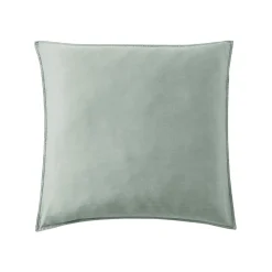 Taie D'Oreiller, Traversin|EMINZA Taie d'oreiller carrée lyocell Tencel™ lavé (63 x 63 cm) Olivia Vert Eucalyptus