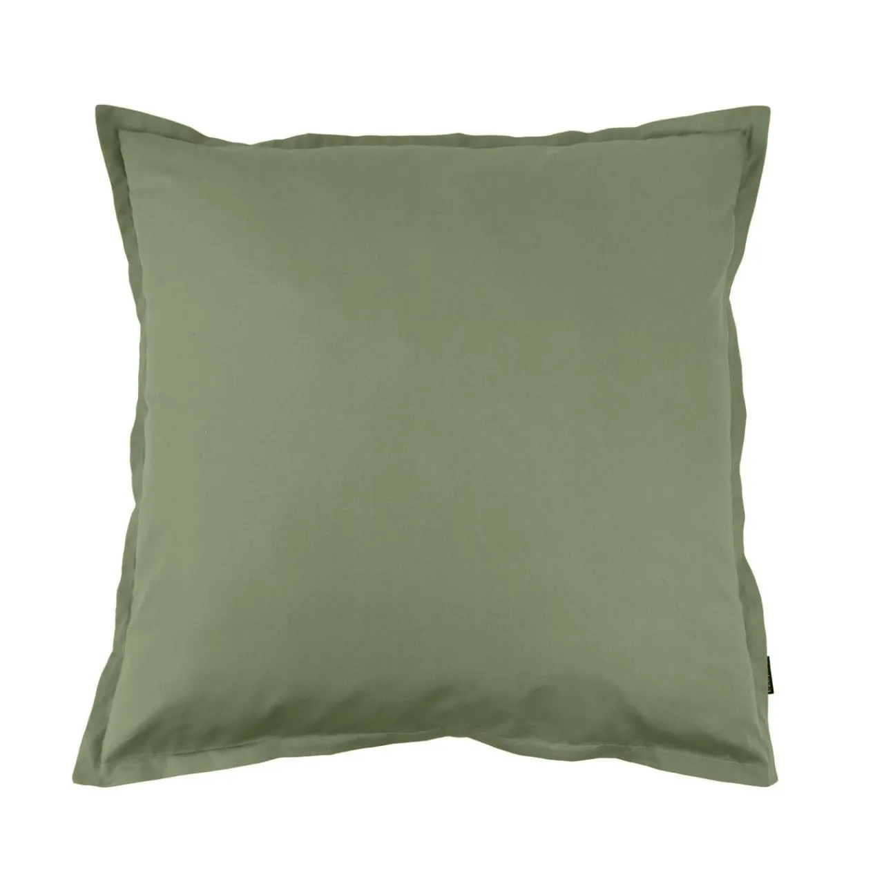 Taie D'Oreiller, Traversin|EMINZA Taie d'oreiller carrée percale de coton (65 x 65 cm) Cali Vert romarin