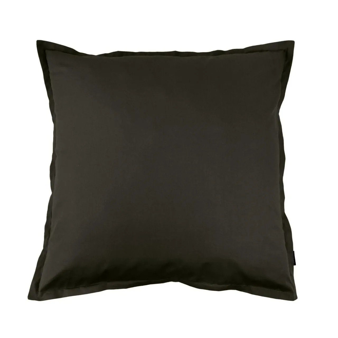 Taie D'Oreiller, Traversin|EMINZA Taie d'oreiller carrée percale de coton (65 x 65 cm) Cali e Noir