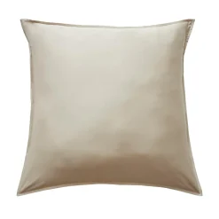 Taie D'Oreiller, Traversin|EMINZA Taie d'oreiller carrée satin de bambou (80 x 80 cm) Sienna Beige
