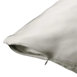 Taie D'Oreiller, Traversin|EMINZA Taie d'oreiller carrée soie de mûrier (63 x 63 cm) Mizuki Gris clair