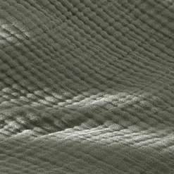 Taie D'Oreiller, Traversin|EMINZA Taie d'oreiller quadruple gaze de coton (80 x 80 cm) Victoria x Gaïa Vert romarin