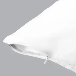 Taie D'Oreiller, Traversin|EMINZA Taie d'oreiller rectangulaire soie de mûrier (50 x 80 cm) Mizuki he Blanc