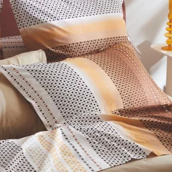 Taie D'Oreiller, Traversin|TRADILINGE Taie d'oreiller rectangulaire coton (50 x 70 cm) Niagara châtaigne Marron