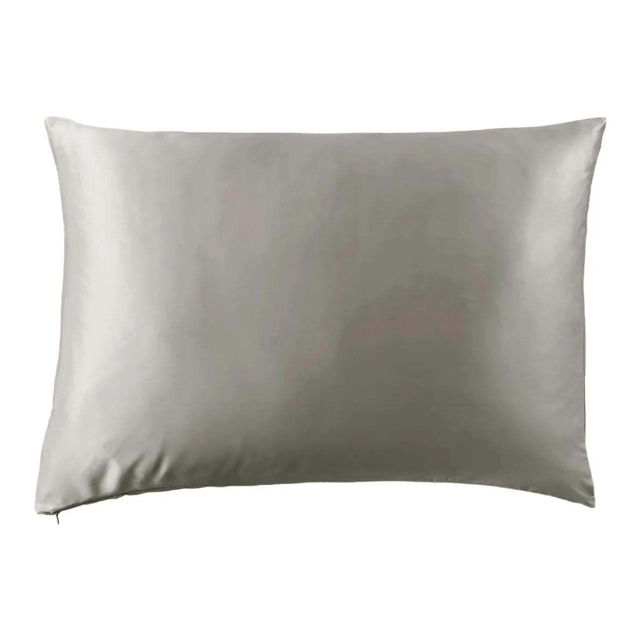 Taie D'Oreiller, Traversin|EMINZA Taie d'oreiller rectangulaire soie de mûrier (50 x 80 cm) Mizuki Gris clair