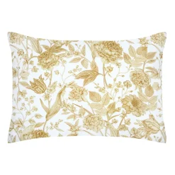 Taie D'Oreiller, Traversin|STOF Taie d'oreiller rectangulaire percale de coton (50 x 70 cm) Jacinthe Jaune moutarde