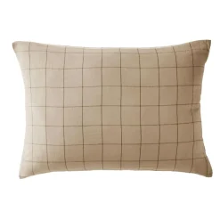 Taie D'Oreiller, Traversin|EMINZA Taie d'oreiller rectangulaire gaze de coton (50 x 70 cm) Gaïa Match Ficelle