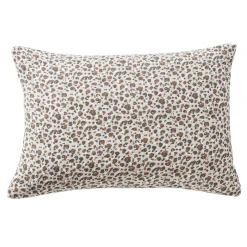 Taie D'Oreiller, Traversin|EMINZA Taie d'oreiller rectangulaire gaze de coton (50 x 70 cm) Rosa Marron