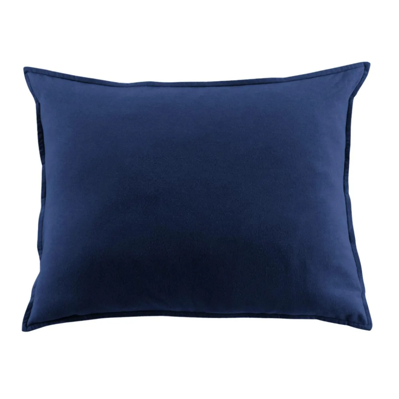 Taie D'Oreiller, Traversin|EMINZA Taie d'oreiller rectangulaire flanelle de coton (50 x 80 cm) Nina Bleu nuit