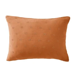 Taie D'Oreiller, Traversin|EMINZA Taie d'oreiller rectangulaire gaze de coton (50 x 70 cm) Gaïa Boho Abricot
