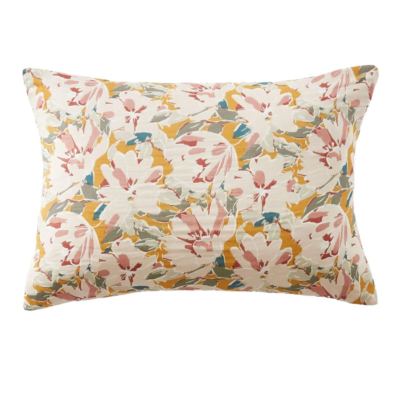 Taie D'Oreiller, Traversin|EMINZA Taie d'oreiller rectangulaire gaze de coton (50 x 70 cm) April Multicolore