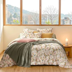 Taie D'Oreiller, Traversin|EMINZA Taie d'oreiller rectangulaire gaze de coton (50 x 70 cm) April Multicolore