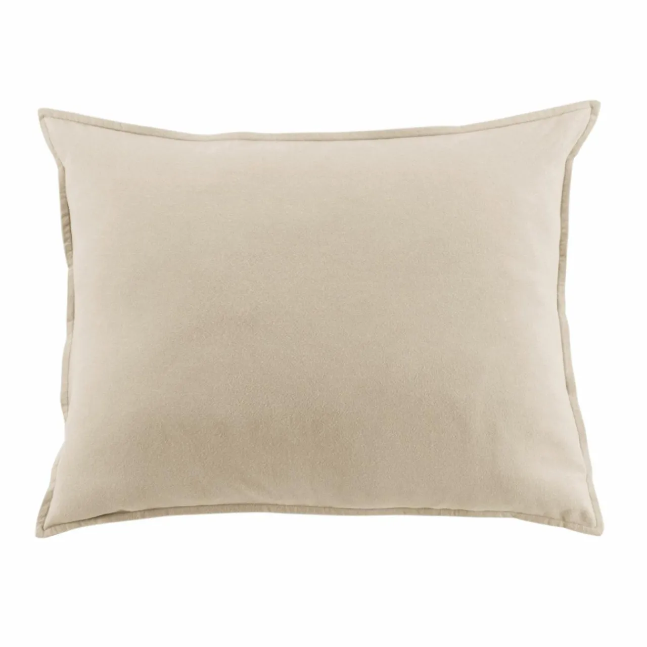 Taie D'Oreiller, Traversin|EMINZA Taie d'oreiller rectangulaire flanelle de coton (50 x 80 cm) Nina Beige