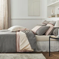 Taie D'Oreiller, Traversin|TRADILINGE Taie d'oreiller rectangulaire percale de coton (50 x 70 cm) Gabin Multicolore