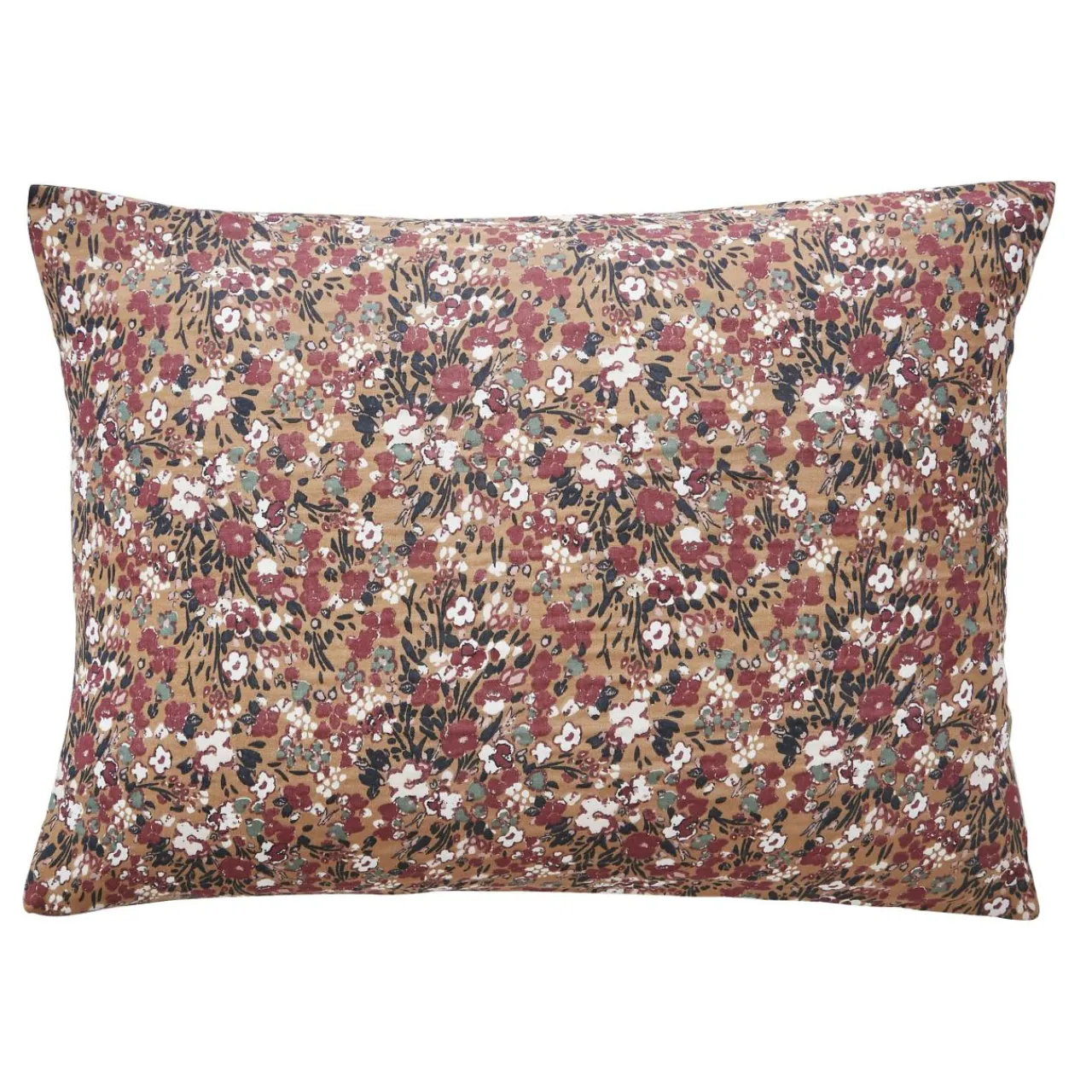 Taie D'Oreiller, Traversin|EMINZA Taie d'oreiller rectangulaire gaze de coton (50 x 70 cm) Constance Camel