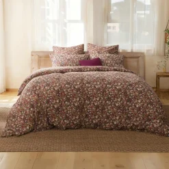 Taie D'Oreiller, Traversin|EMINZA Taie d'oreiller rectangulaire gaze de coton (50 x 70 cm) Constance Camel