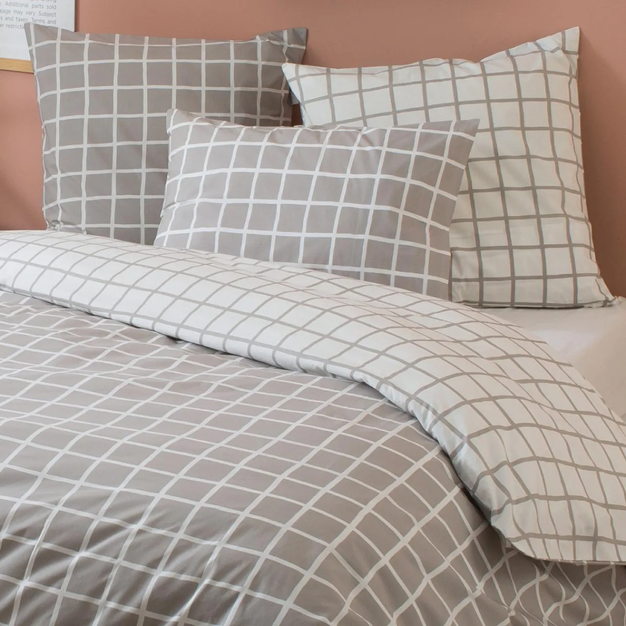 Taie D'Oreiller, Traversin|TRADILINGE Taie d'oreiller rectangulaire percale de coton (50 x 70 cm) Max e Gris