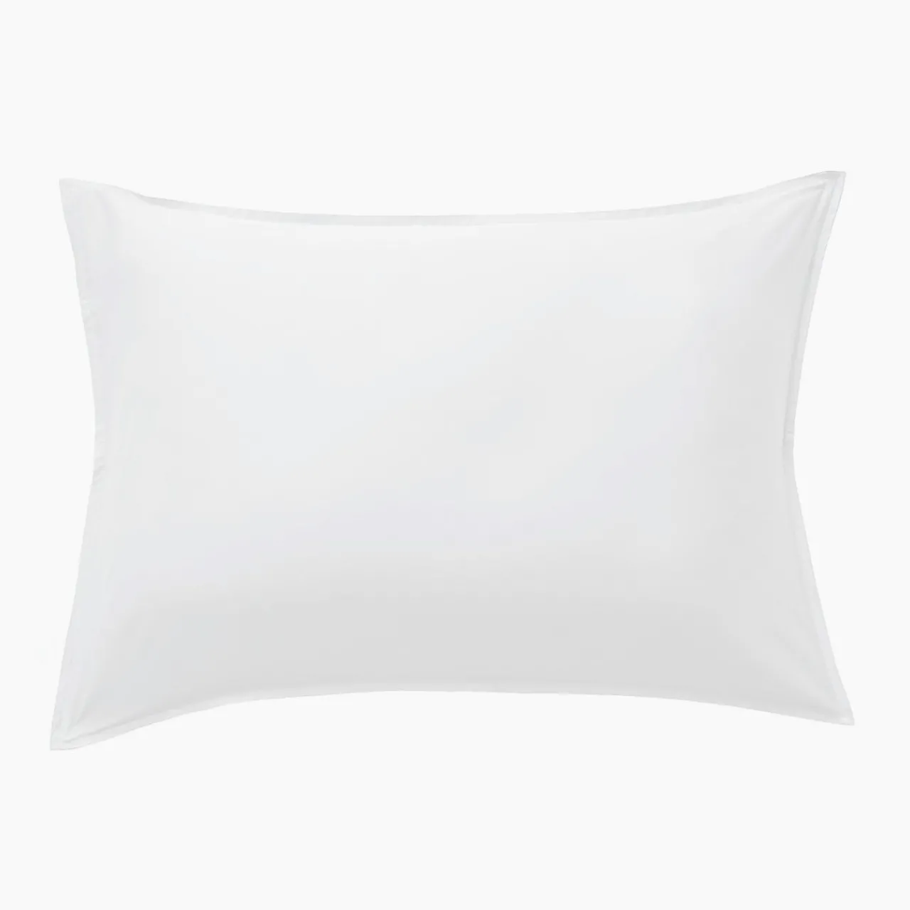 Taie D'Oreiller, Traversin|EMINZA Taie d'oreiller rectangulaire satin de bambou (50 x 80 cm) Sienna chantilly Blanc