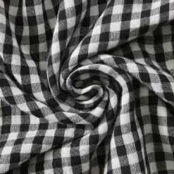 Taie D'Oreiller, Traversin|EMINZA Taie d'oreiller Rectangulaire gaze de coton (50 x 80 cm) Gaïa Vichy noir